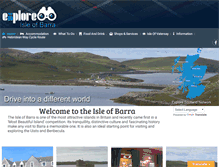 Tablet Screenshot of explore-isle-of-barra.co.uk